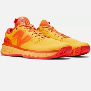 NWT Men’s 10.5 New Balance Shoes Yellow and Orange Vibrant Design